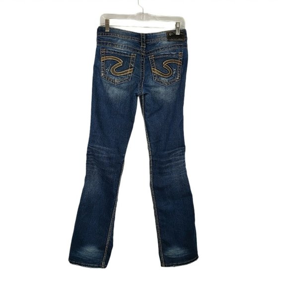 Silver Women's Bootcut Jeans Size 28x33 Distressed - Picture 2 of 12